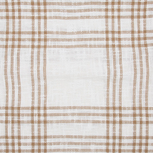 Woven Textured Wheat Plaid Fall Throw Pillow 18x18