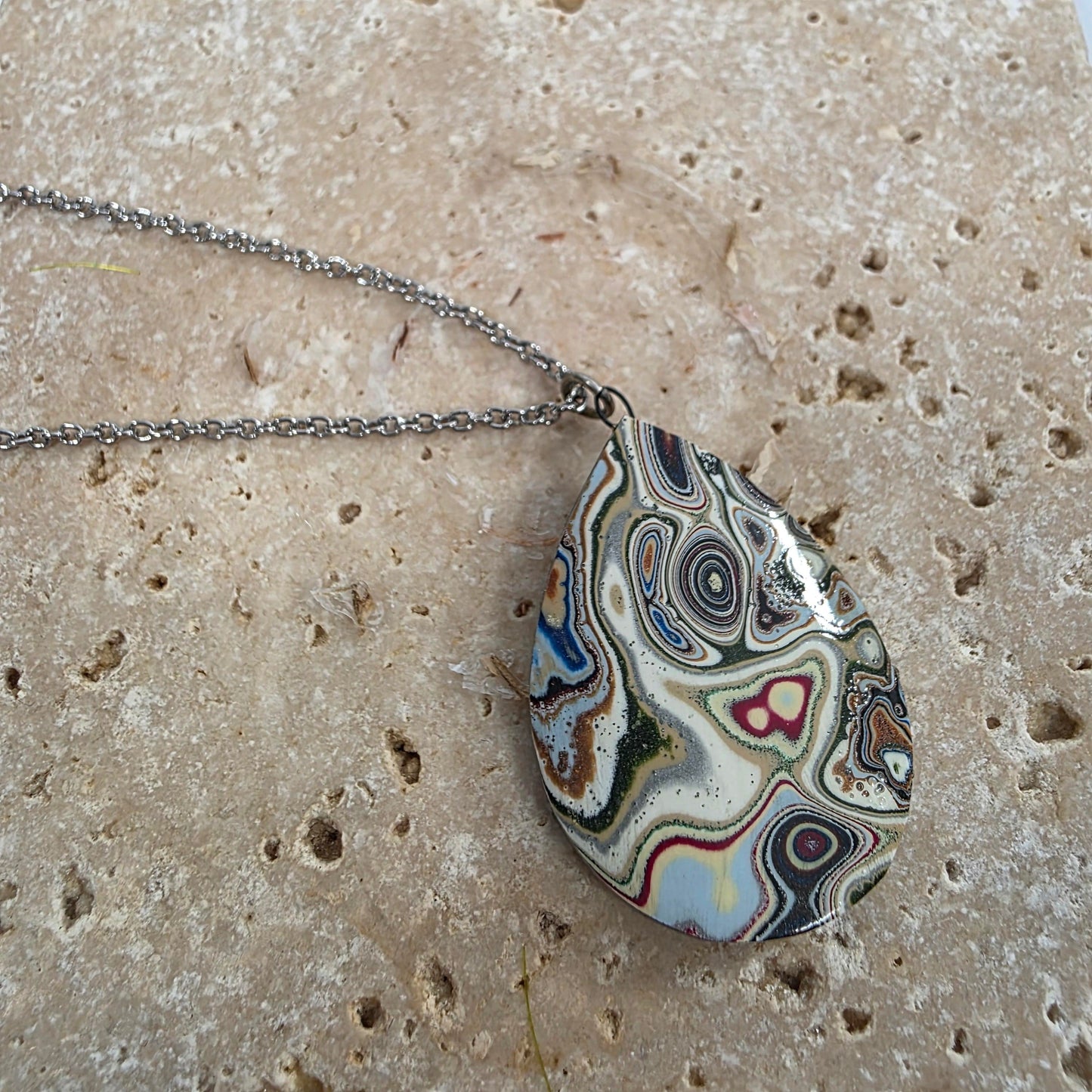Multi -Colored Stone Necklace