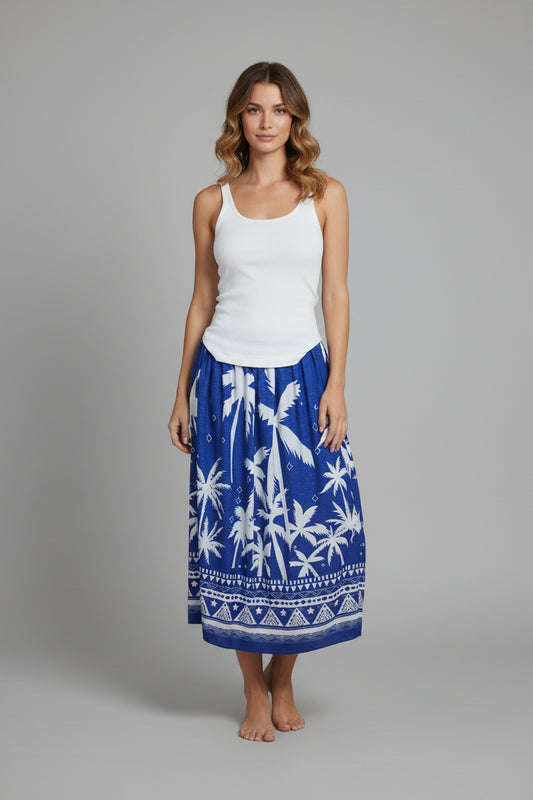Long Tropical Skirt Size M