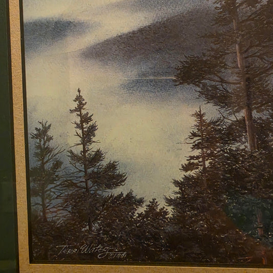 Framed Art Print with Smoky Mountain Scene