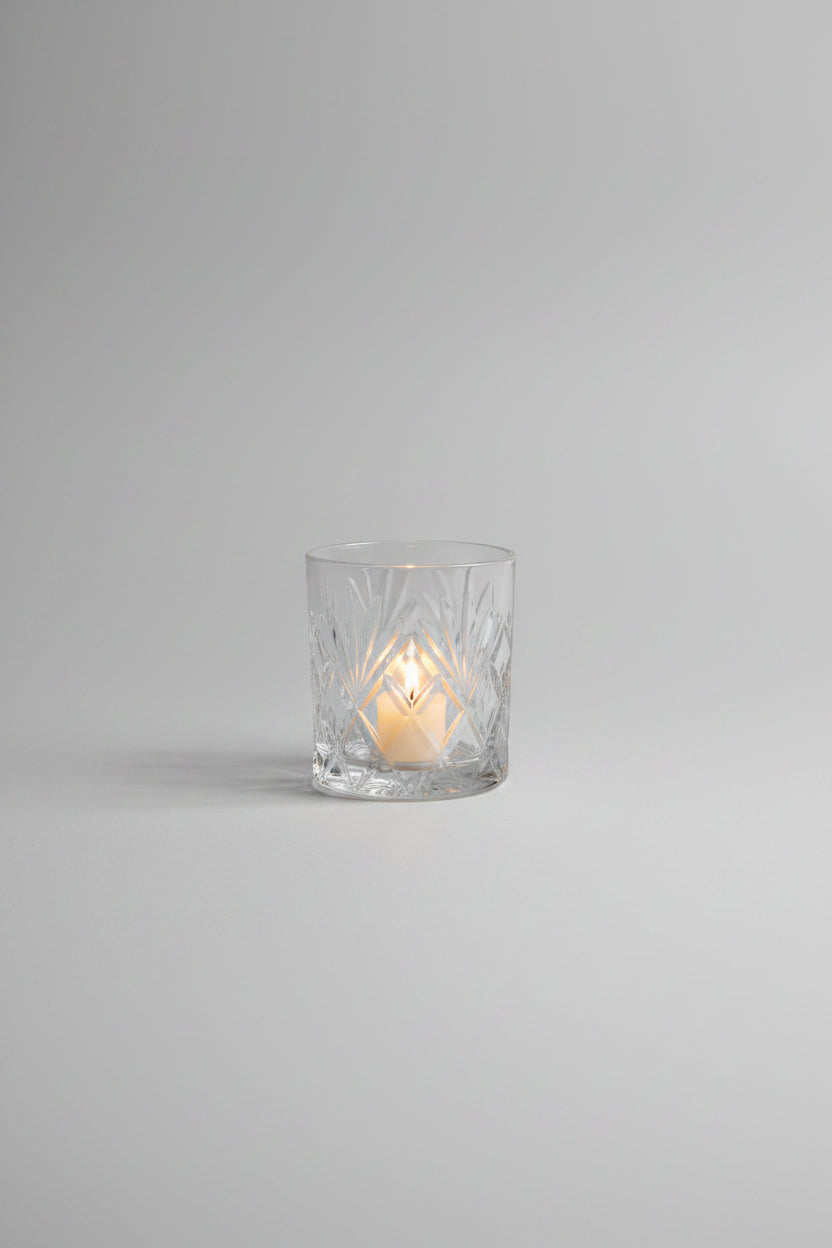 Glass Candle Holder