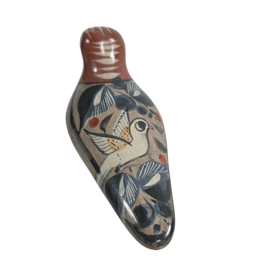Vintage Tonala Hand-Painted Bird Figurine
