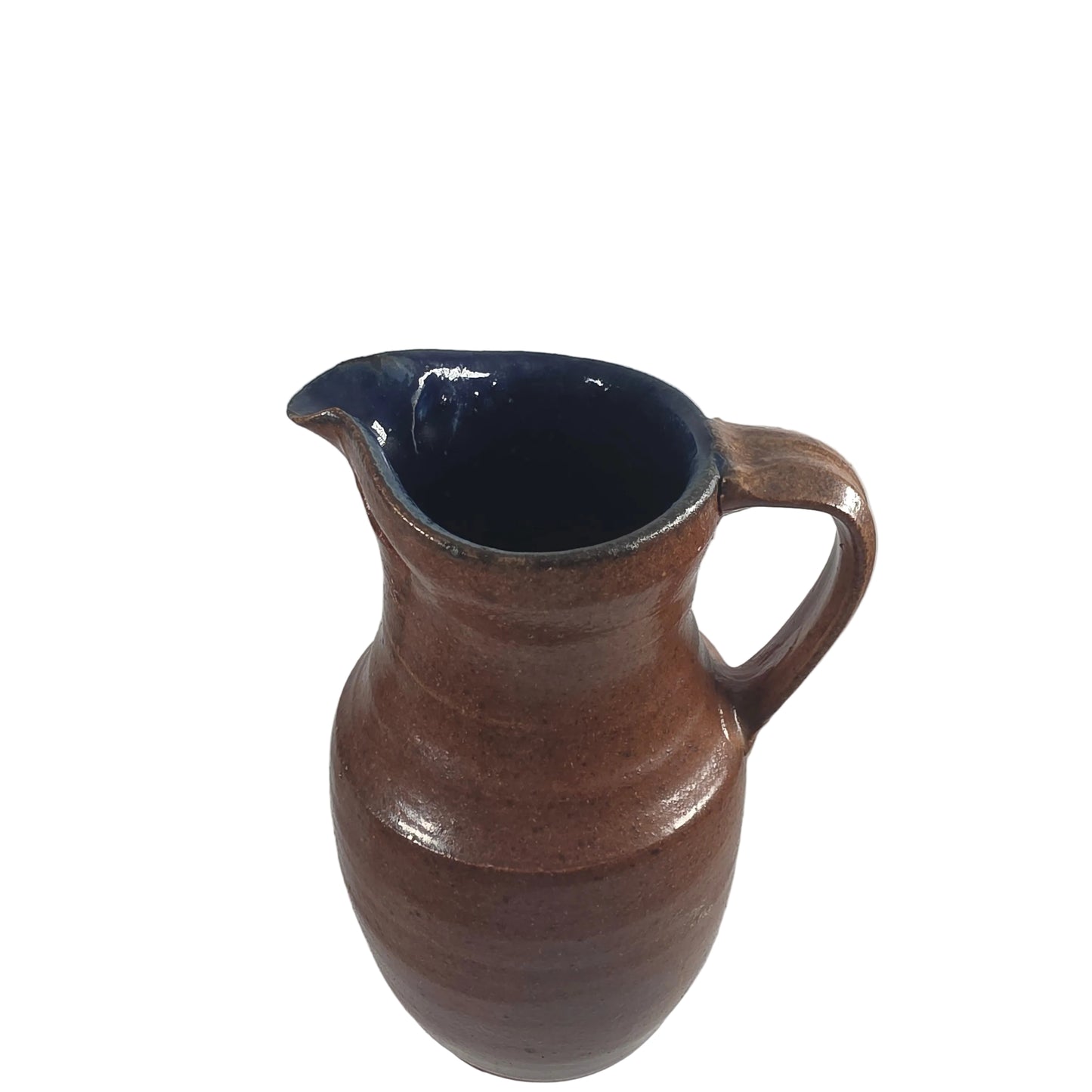 Vintage Glazed ceramic pitcher with Handle
