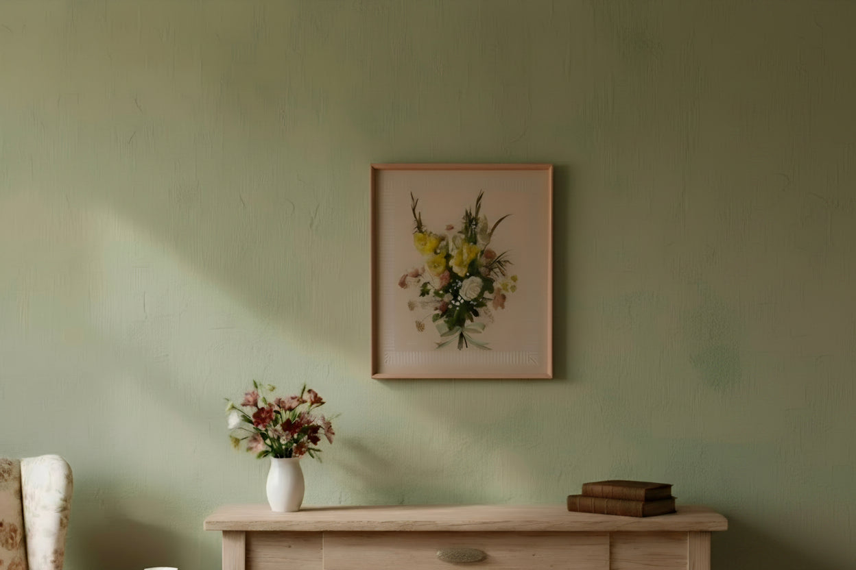 Vintage Bernard NYC Floral bouquet print