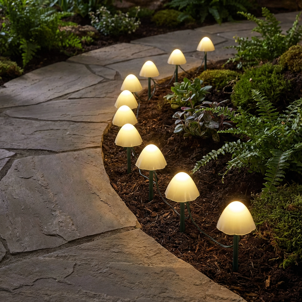 Milo Solar Mushroom Lights: 10-in-1