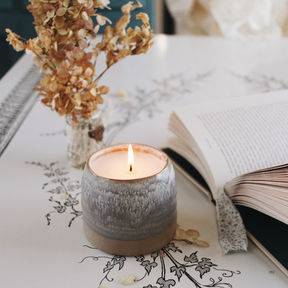 Greta | Growing Candle, flower seed-label, gifts, candles: Chai