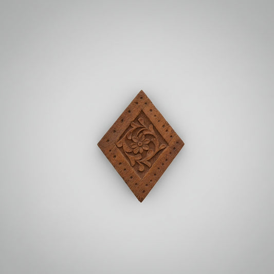 Vintage Hand-carved Wooden Trinket Box
