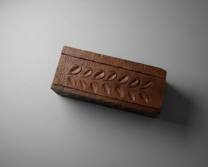 Vintage Hand-carved Wooden Trinket Box