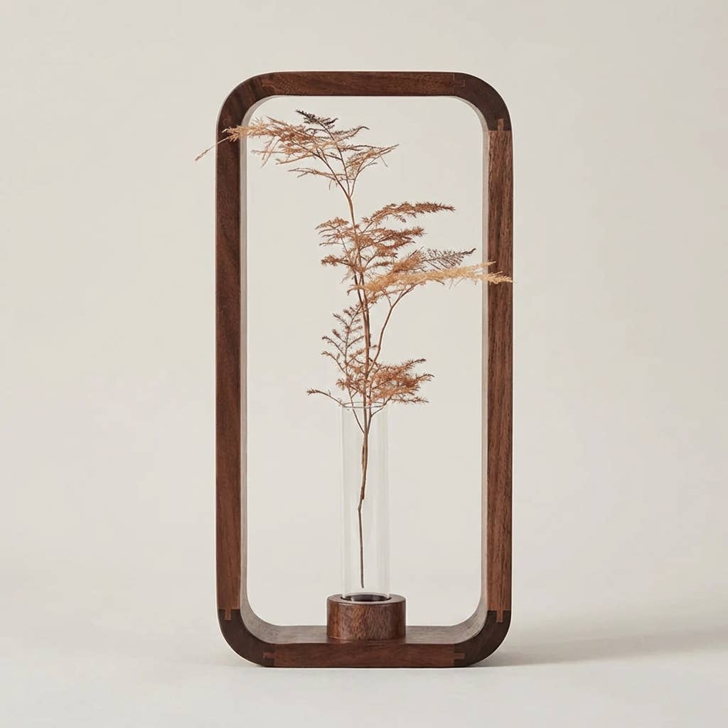 Wood Hydroponic Vase: 2