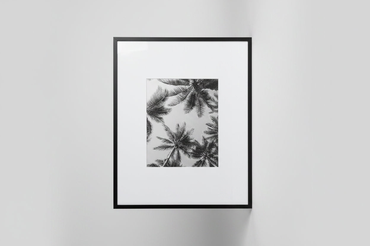 Black and White Framed Wall Art Print