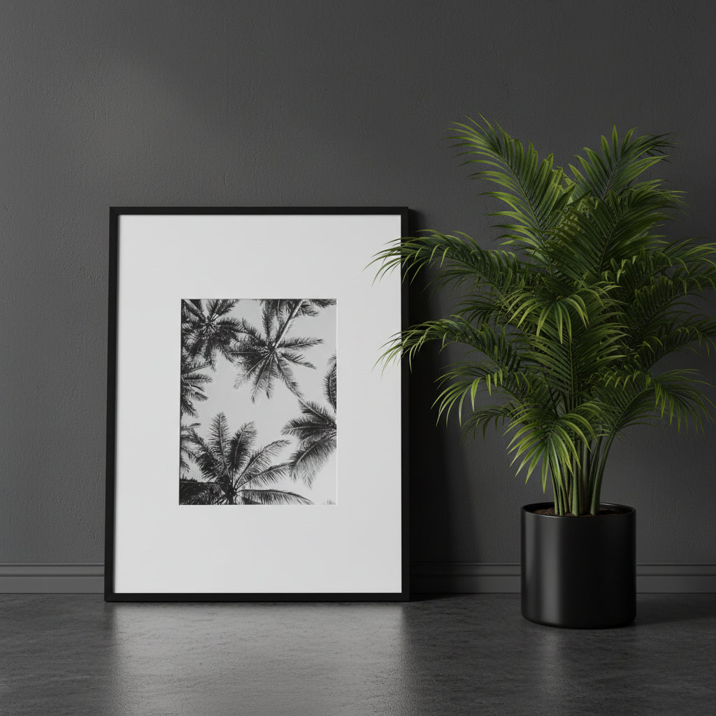 Black and White Framed Wall Art Print