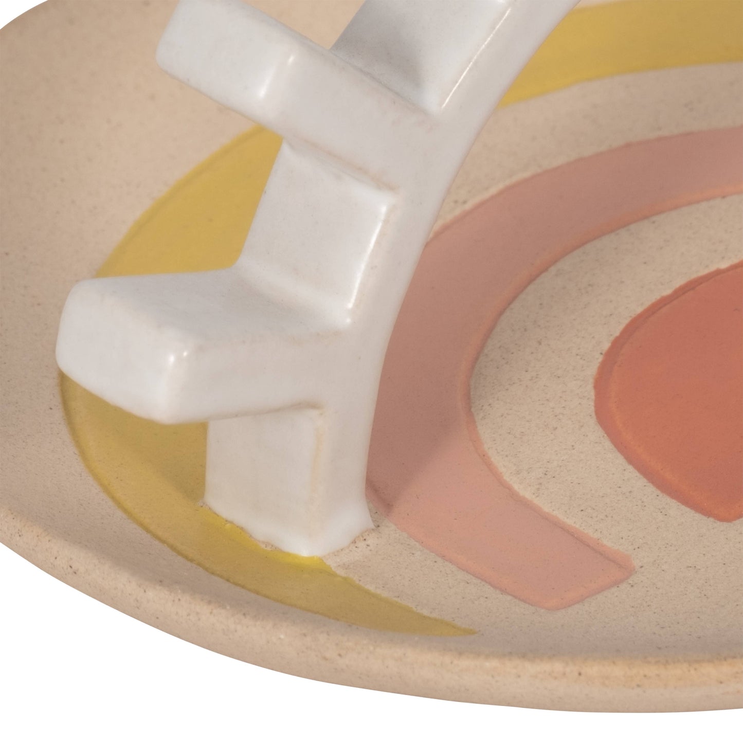 Trinket Tray - Multicolor Ceramic Boho Sunshine, 6 in.