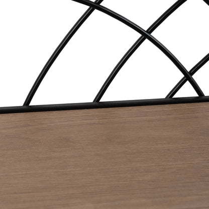 Wall Shelf Set of 3 - Brown Wood Backing Wide, 19/21/24 in.