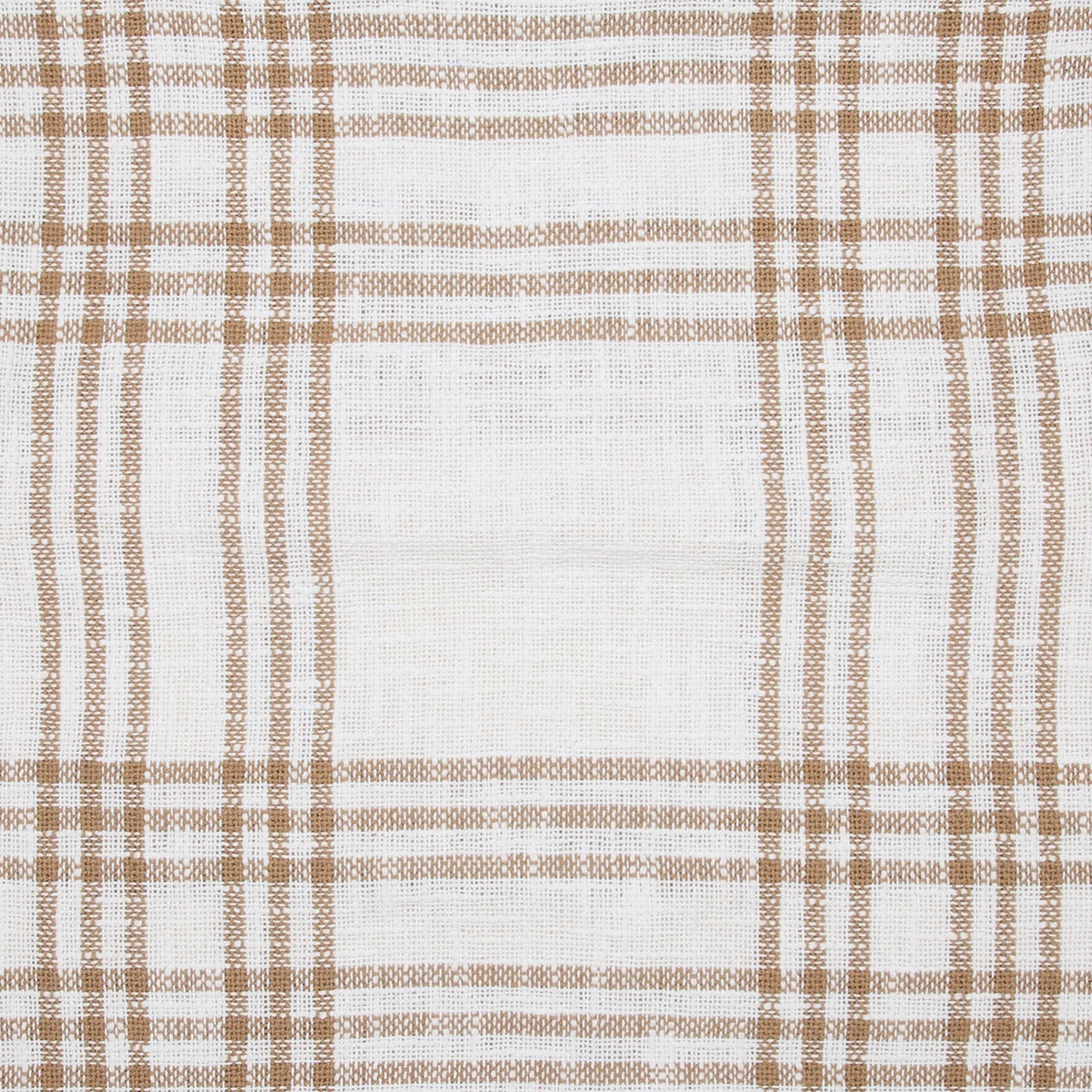 Woven Textured Wheat Plaid Fall Throw Pillow 18x18