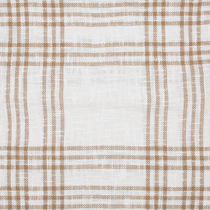 Woven Textured Wheat Plaid Fall Throw Pillow 18x18