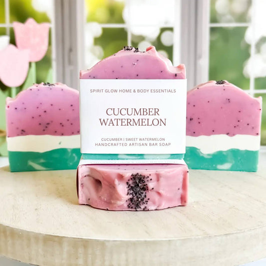 Cucumber Watermelon - Handcrafted Artisan Soap Bar 