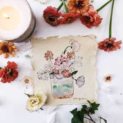Edith | Growing Candles, flower seed-label, eco-friendly: Lavender
