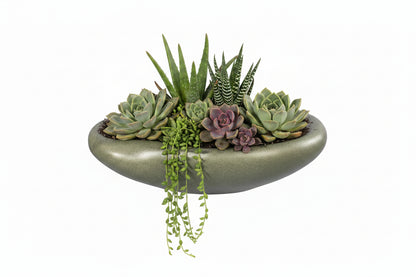Vintage Heager Bowl/Planter  Moss Green