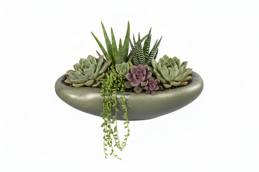 Vintage Heager Bowl/Planter  Moss Green