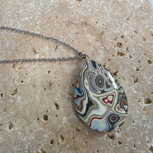 Multi -Colored Stone Necklace