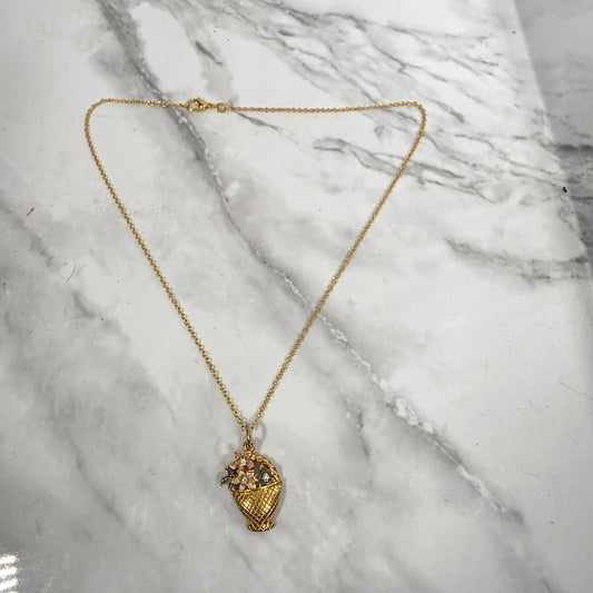 Flower Bouquet Necklace