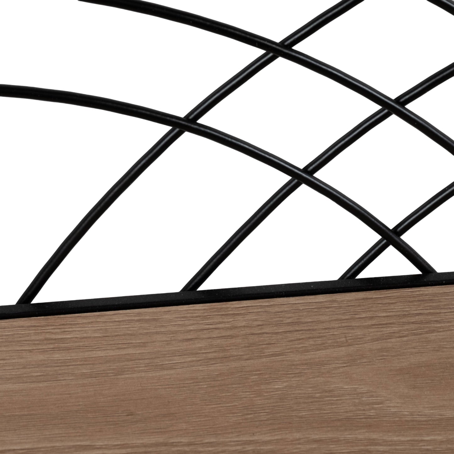 Wall Shelf Set of 3 - Brown Wood Backing Wide, 19/21/24 in.