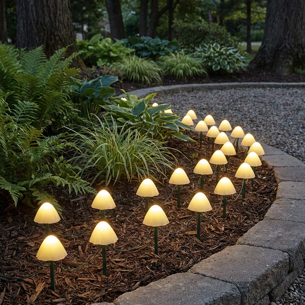 Milo Solar Mushroom Lights: 10-in-1