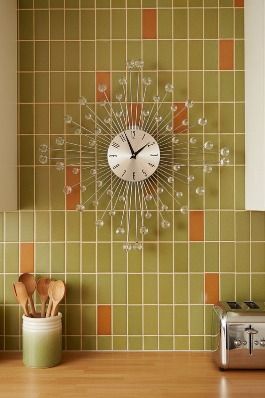 Retro style wall clock