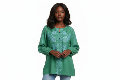J Jill Green Blouse L