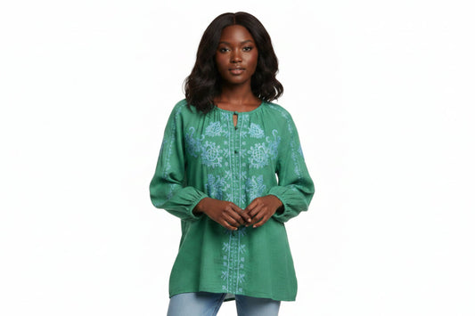 J Jill Green Blouse L