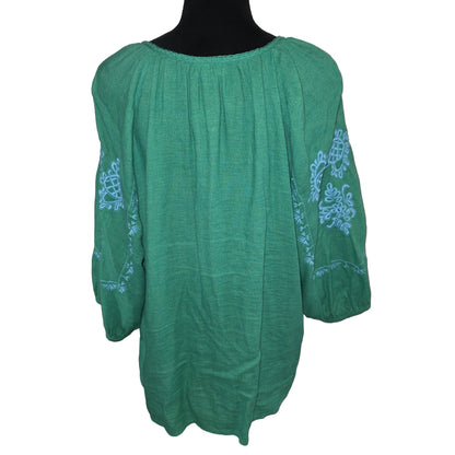 J Jill Green Blouse L