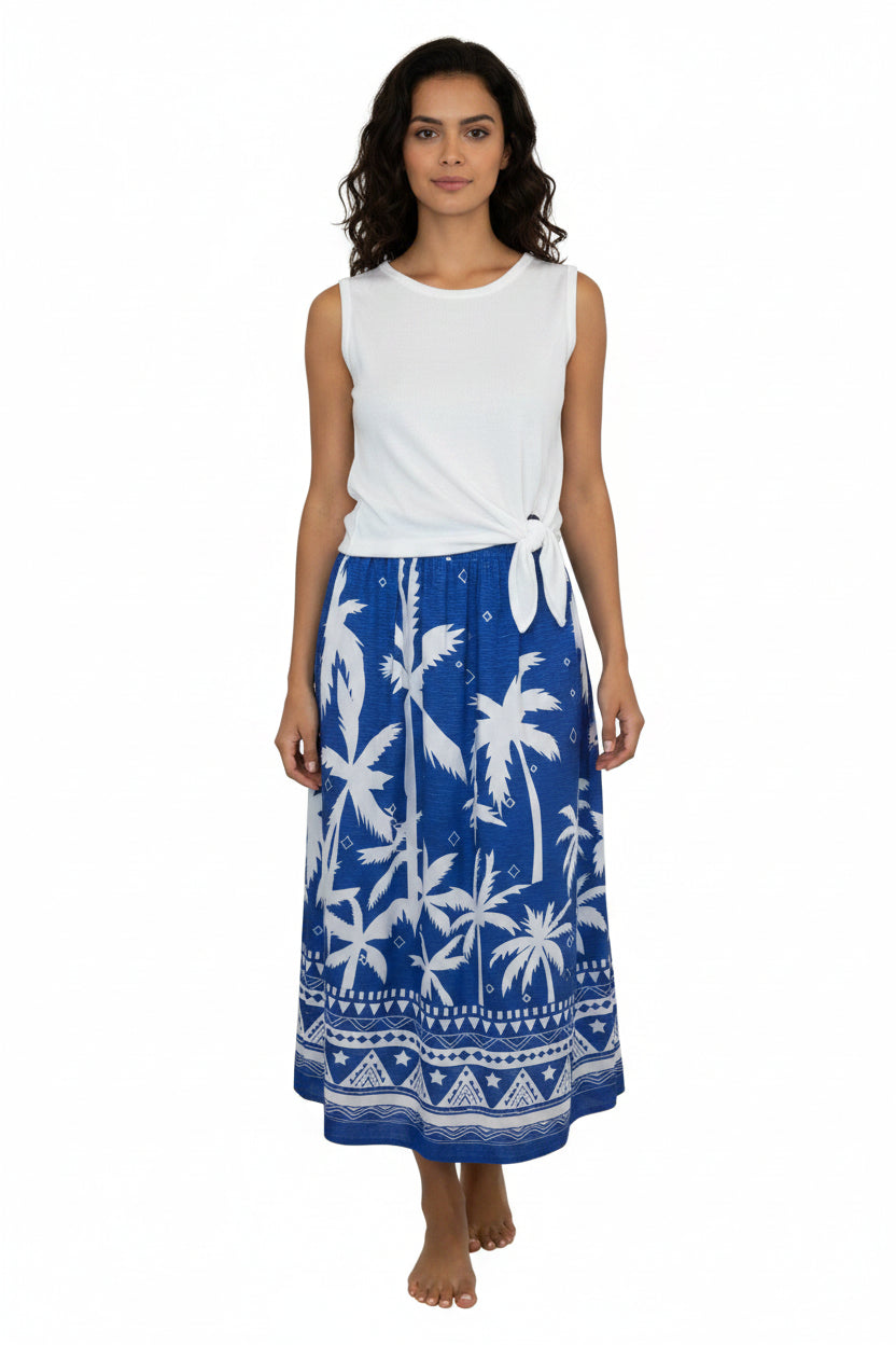 Long Tropical Skirt Size M