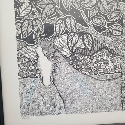 Original Black and White Ink Drawing