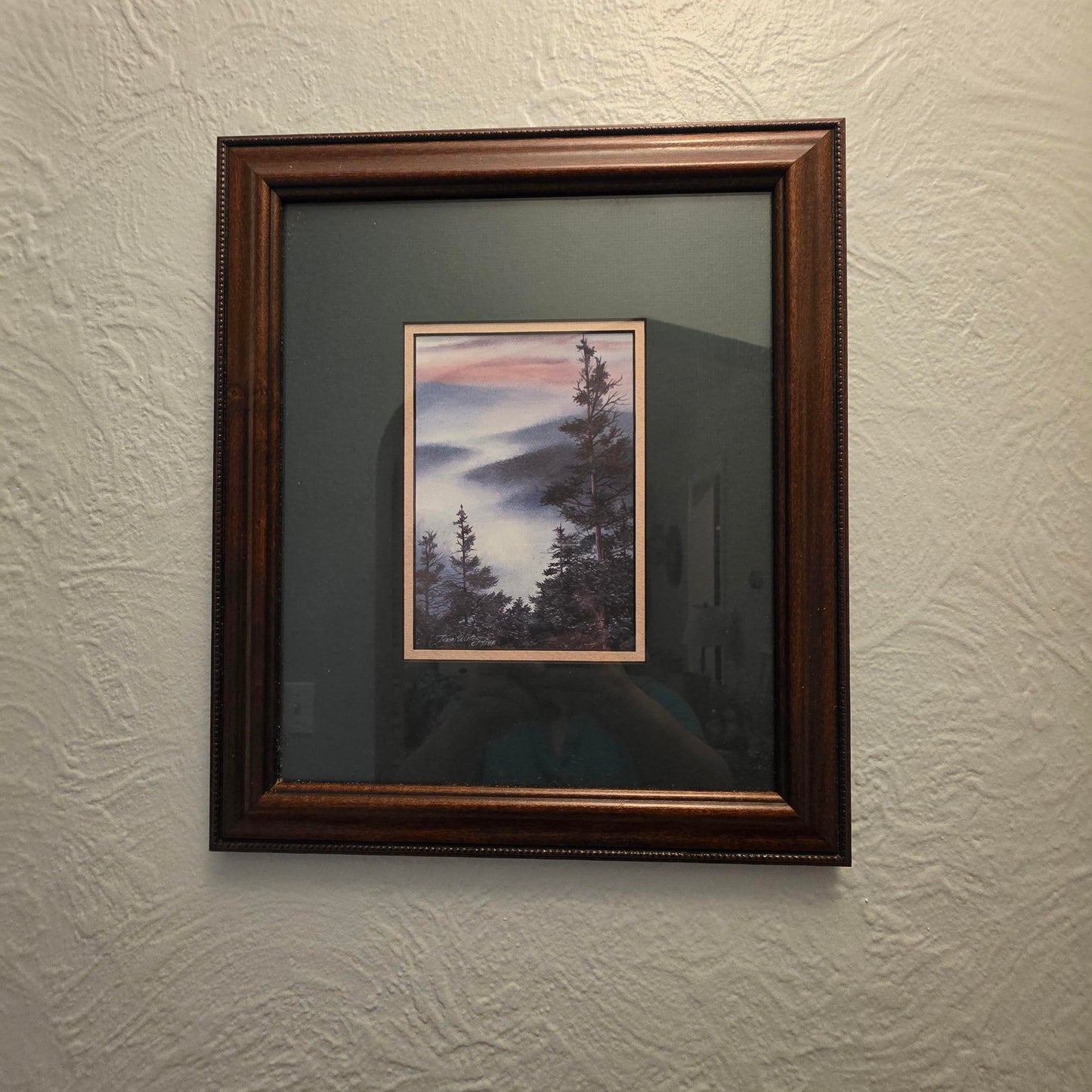 Framed Art Print with Smoky Mountain Scene