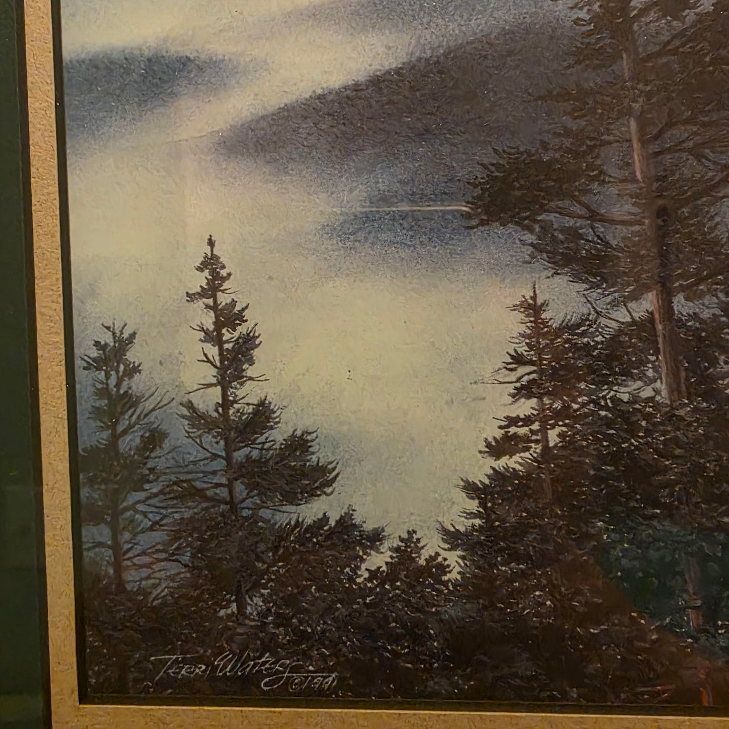 Framed Art Print with Smoky Mountain Scene