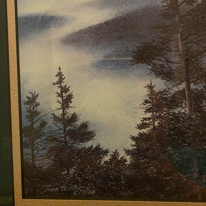Framed Art Print with Smoky Mountain Scene