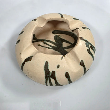 Vintage Pohaku Kiln notched ashtray/planter