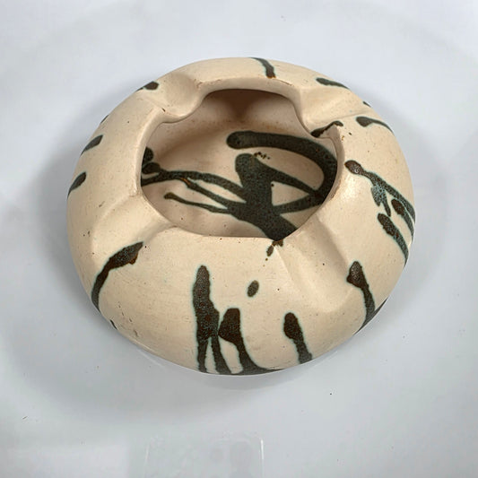 Vintage Pohaku Kiln notched ashtray/planter