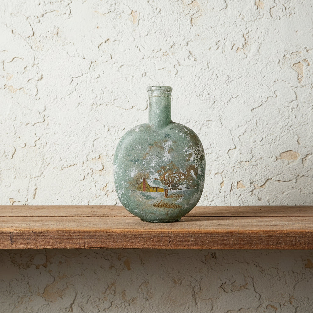 Vintage Hand Painted Bottle