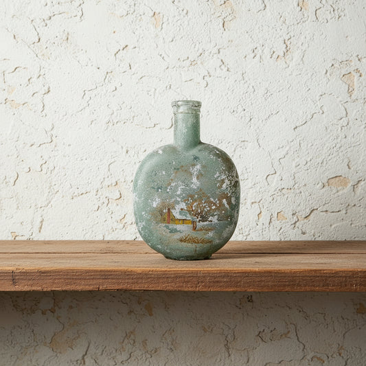 Vintage Hand Painted Bottle