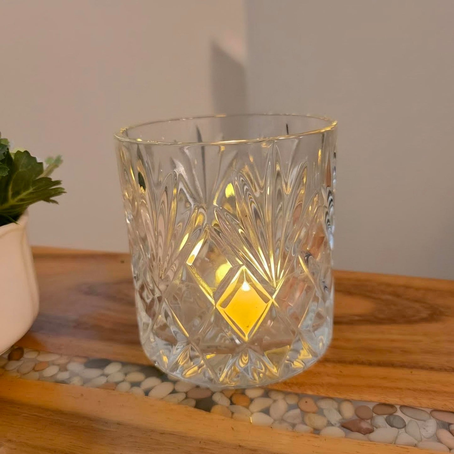 Glass Candle Holder