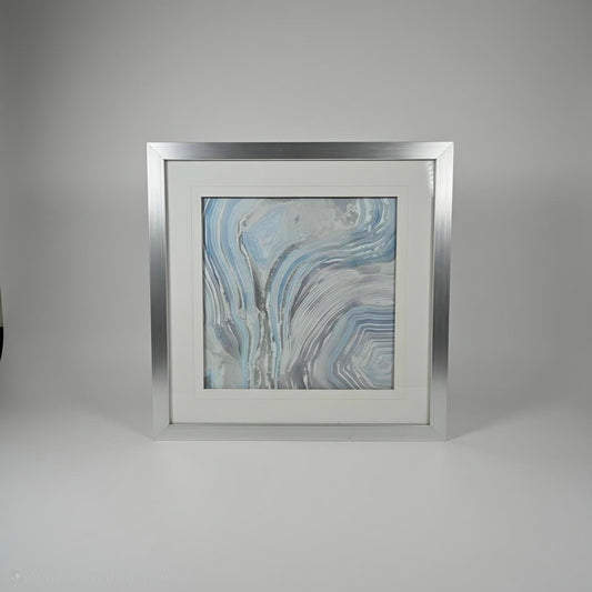 Framed Art Print, " Agate in Blue II"