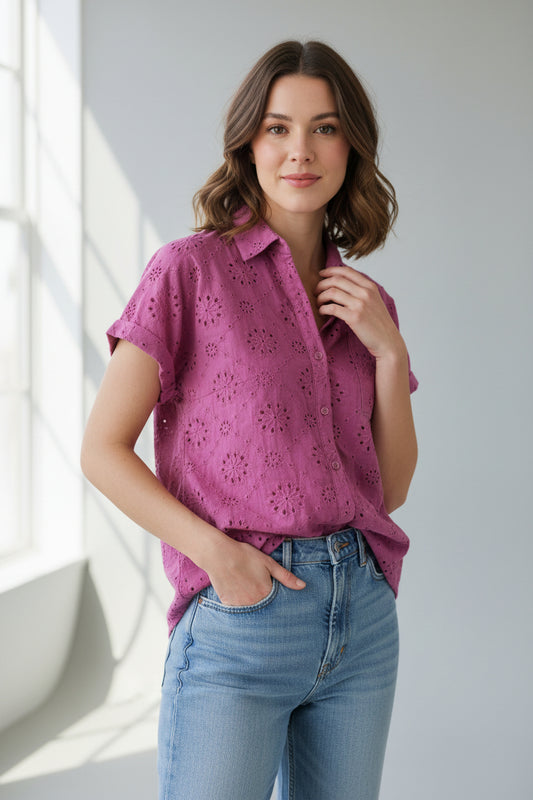 Studio 1886 Short Sleeved Shirt Size Large