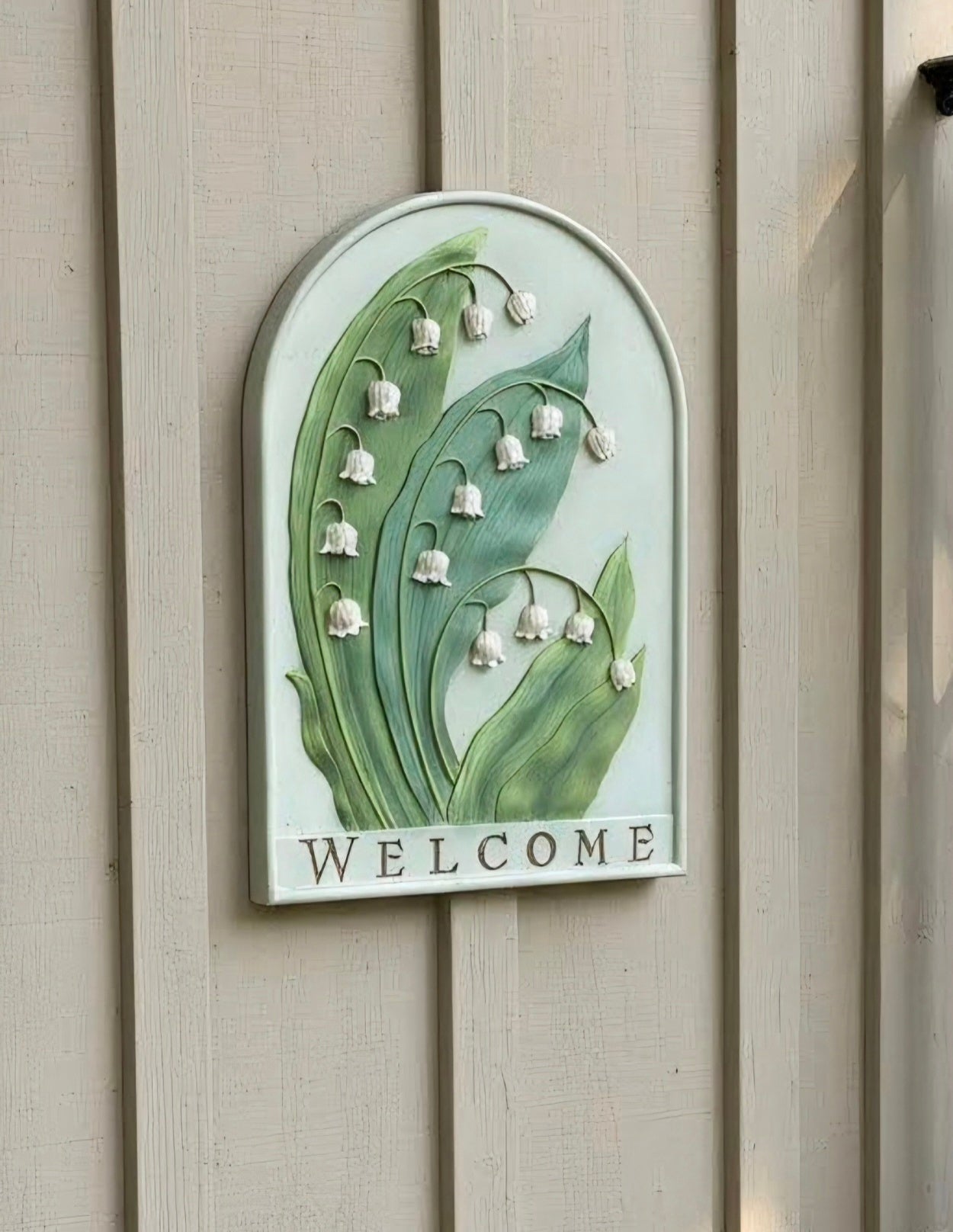 Ibis and Orchid Design Lily of the Vallen Welcome Sign