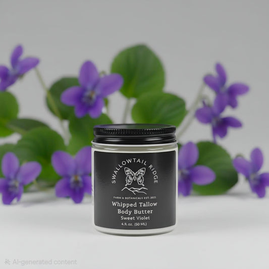 Whipped Tallow Body Butter Sweet Violet