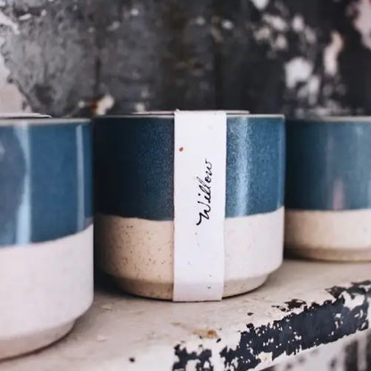 Willow | Growing Candle, flower seed-label, gift idea: Sandalwood + Vanilla