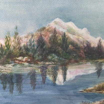 Original 1920's watercolor by unknown artist