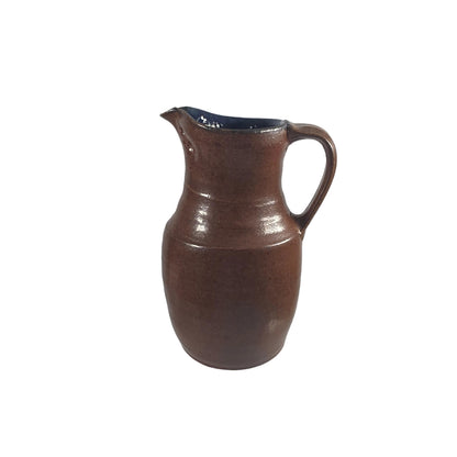 Vintage Glazed ceramic pitcher with Handle