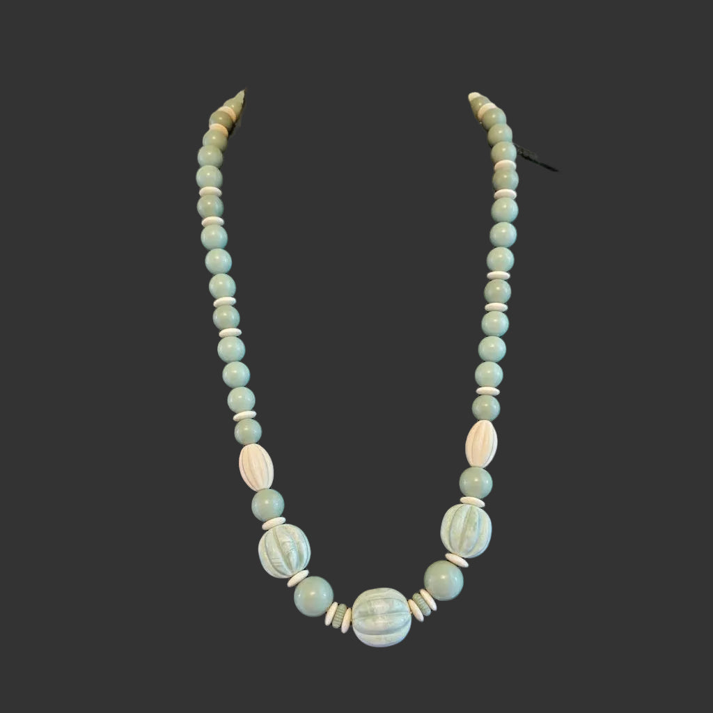 Light Green Beaded Necklace