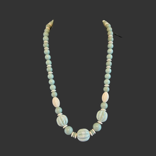 Light Green Beaded Necklace